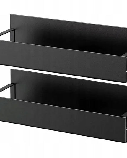 2x magnetinė lentyna šaldytuvui ar skalbimo mašinai + kabliukai, virtuvės organizatorius