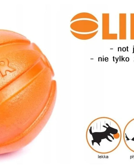 2x šunų kamuoliukas LIKER 9 cm patvarus kramtomas žaislas didelėms veislėms
