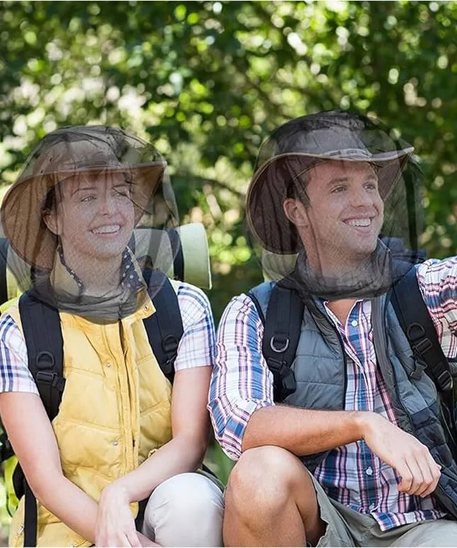 2x tinklelis nuo uodų ant galvos, apsauga nuo vabzdžių, 2 vnt.