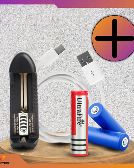 3 LED taktinių žibintuvėlių rinkinys Omna
