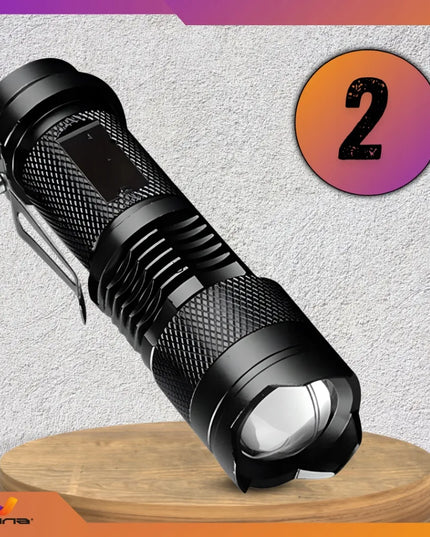 3 LED taktinių žibintuvėlių rinkinys Omna