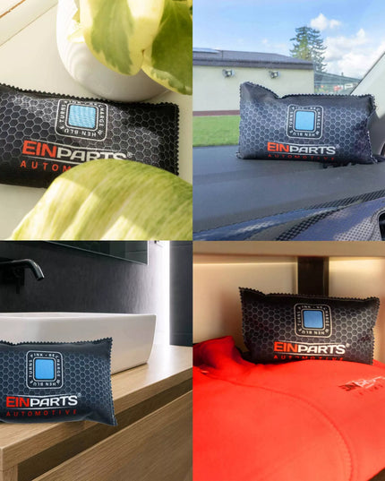 3 x drėgmės sugėriklis automobiliui, daugkartinio naudojimo su užpildymo indikatoriumi, drėgmės surinkėjas