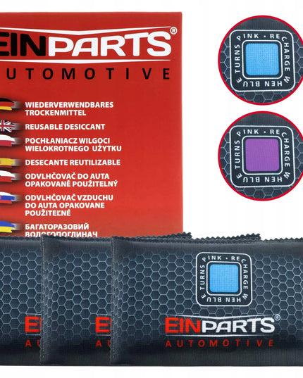 3 x drėgmės sugėriklis automobiliui, daugkartinio naudojimo su užpildymo indikatoriumi, drėgmės surinkėjas