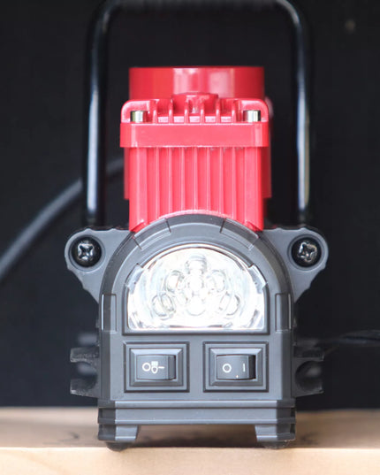 DWUTŁOKOWY KOMPRESOR SAMOCHODOWY DRAGON WINCH DO OPON Sprężarka 12V