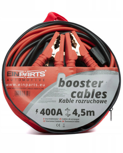 „EinParts EPBC400A“ užvedimo kabeliai, 400 A, 4,5 m, 16 mm²