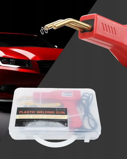 Lewer plastiko suvirinimo ir karštojo kabių tvirtinimo įrankis su 200 kabių