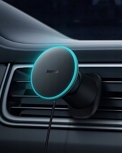 Automobilinis laikiklis greitas indukcinis įkroviklis BASEUS MagSafe, skirtas iPhone 15W