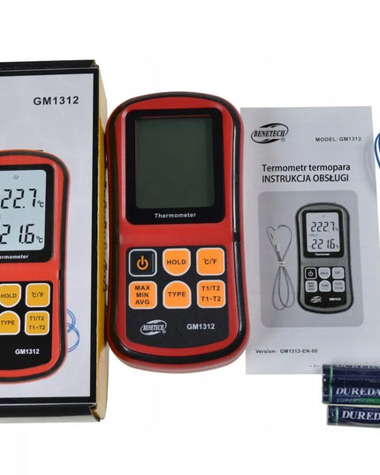 Skaitmeninis termometras Benetech GM1312 su 2x K tipo termopora