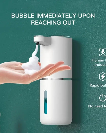 380 ml Vonios Skysčio Dozatorius – Automatinis Sieninis Dozatorius su Įkraunama Jutiklio Sistema, Skirtas Rankoms