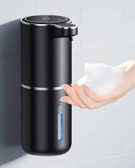 380 ml Vonios Skysčio Dozatorius – Automatinis Sieninis Dozatorius su Įkraunama Jutiklio Sistema, Skirtas Rankoms