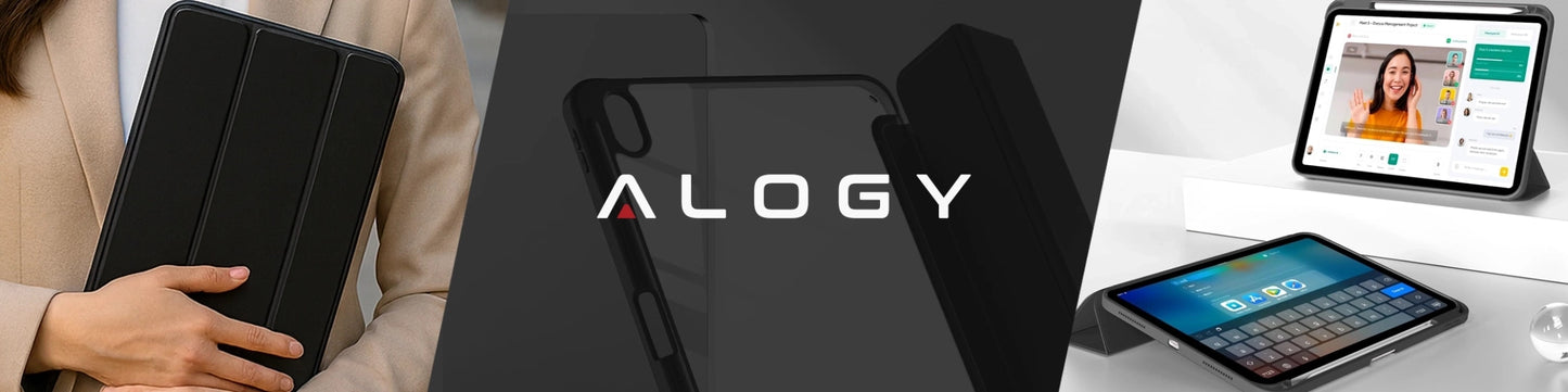 Hibridinis dėklas su atverčiamu dangteliu, skirtas iPad 10.9" 10-os kartos 2022, iPad 11" A16 11-os kartos 2025