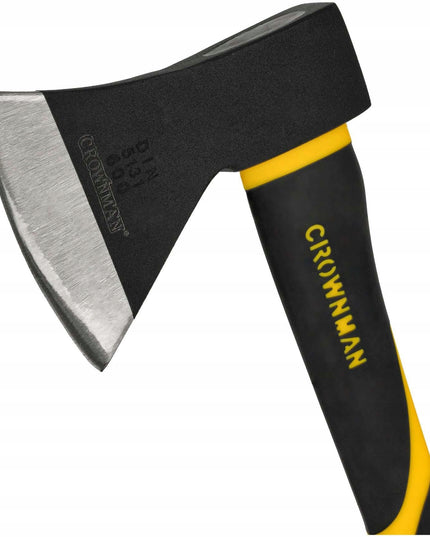 Universalus kirvis 800g, patogus, STIPRUS, iš anglinio plieno, 38cm, skirtas skaldyti