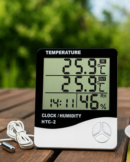 3X ORŲ STOTIS TERMOMETRAS HIGROMETRAS PATALPŲ MINI KOMPLEKTAS