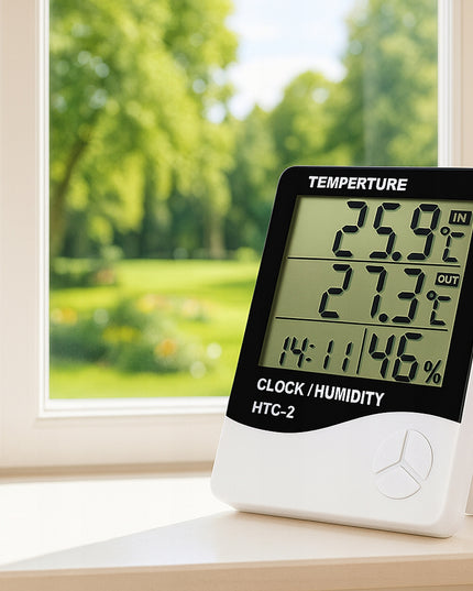 3X ORŲ STOTIS TERMOMETRAS HIGROMETRAS PATALPŲ MINI KOMPLEKTAS