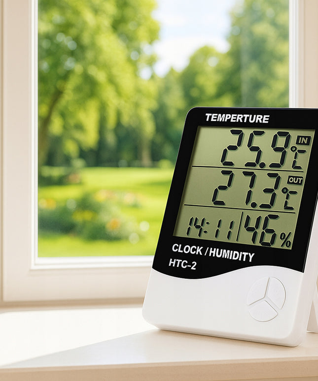 3X ORŲ STOTIS TERMOMETRAS HIGROMETRAS PATALPŲ MINI KOMPLEKTAS