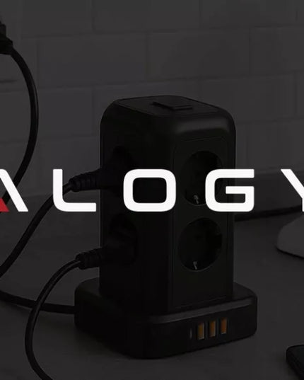 Ilgintuvas su maitinimo juosta 8 lizdai AC EU 3x USB + USB-C 2500W