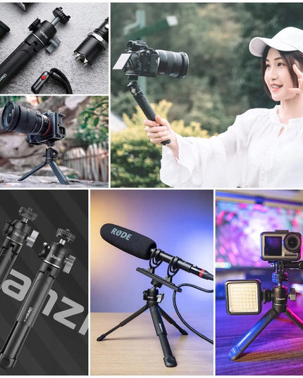 Trikojis, monopodas ir rankinis laikiklis ULANZI MT-14 kamerai, DSLR fotoaparatui ir išmaniajam telefonui