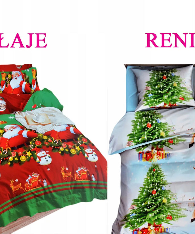 3D patalynės komplektas 160x200, medvilnės satinas, 4 dalys