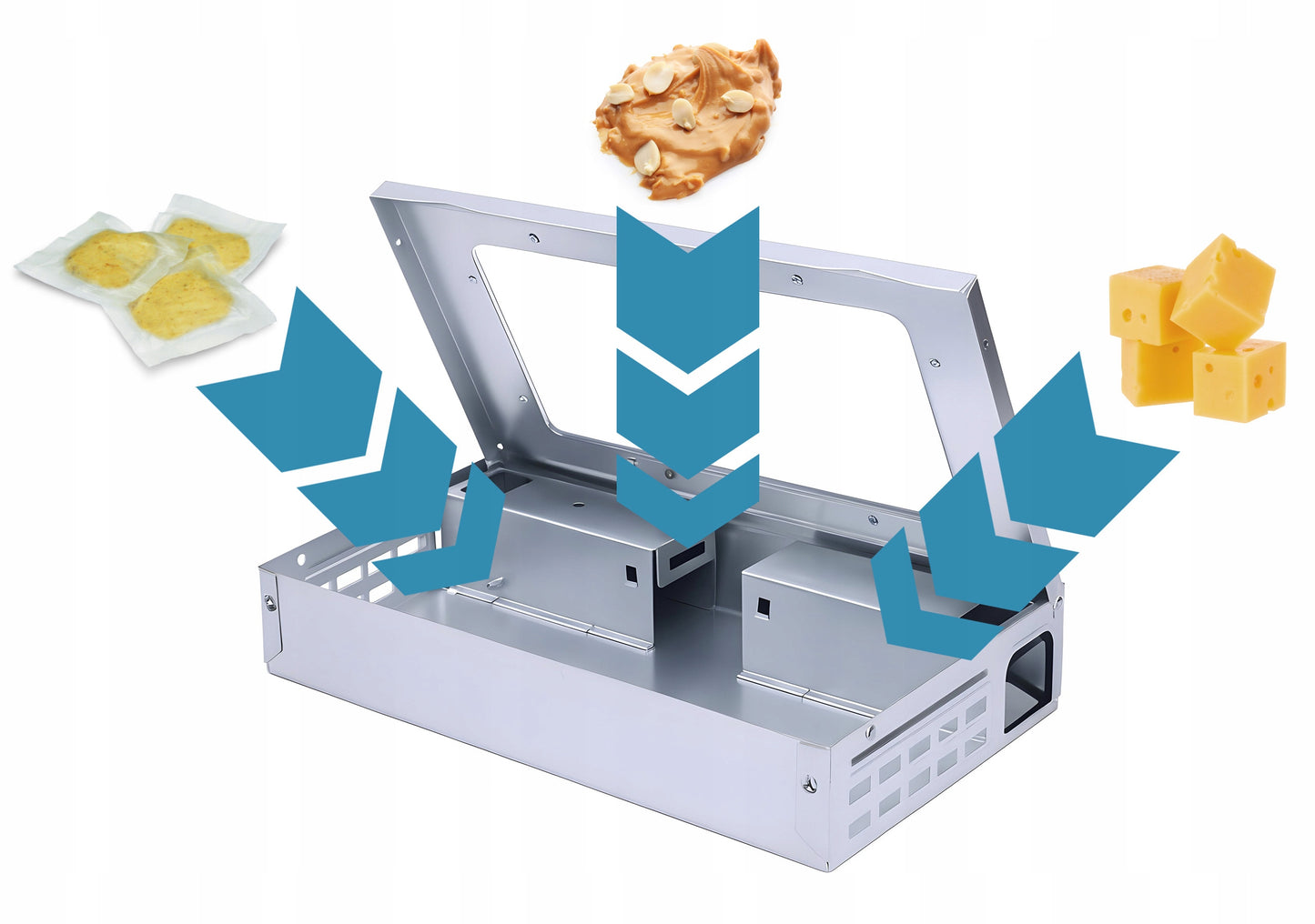GYVA GAUDYKLĖ-SPĄSTAI, GAUDYKLĖ PELĖMS, ŽIURKĖMS, GRAUŽIKAMS CHWYTACZ ODS1 (3 VNT.)