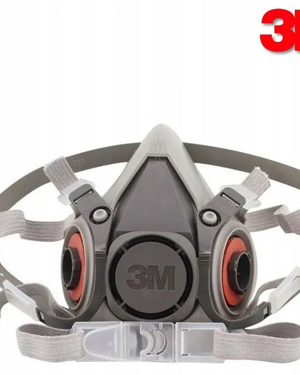 3M 6200 dažymo puskaukė - dulkių respiratorius su filtrais, originalus 3M komplektas
