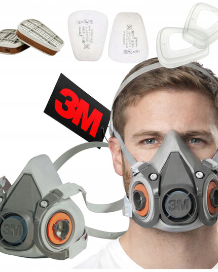 3M 6300 L daugkartinė dažymo pаsų kaukė su filtrais
