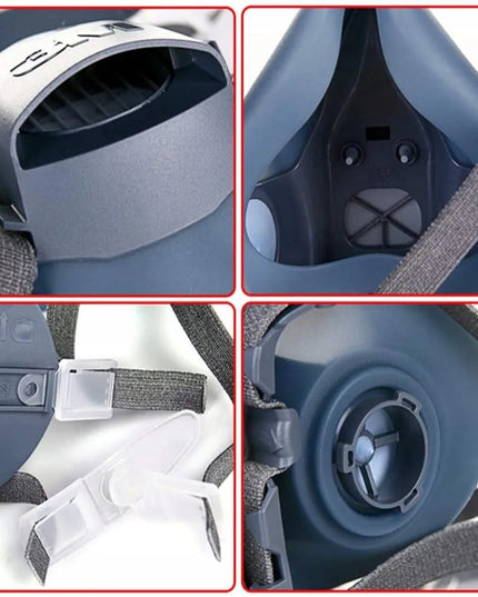 3M 7503 daugkartinė cheminė pusmaskė su 6059 filtrais, dydis L