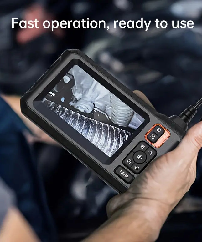 Inskam 4.3" IPS LCD Pramoninis Endoskopas – Patikimas Įrankis Automobilių Remontui