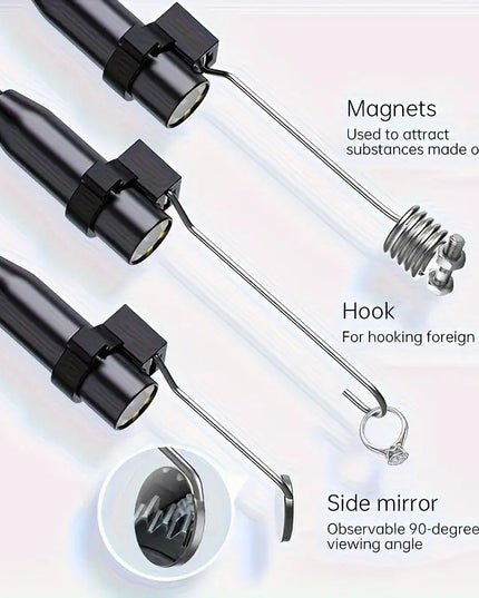 Inskam 4.3" IPS LCD Pramoninis Endoskopas – Patikimas Įrankis Automobilių Remontui