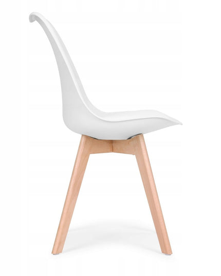 4 Kėdžių Komplektas, Baltos su Pagalvėlėmis, ModernHome