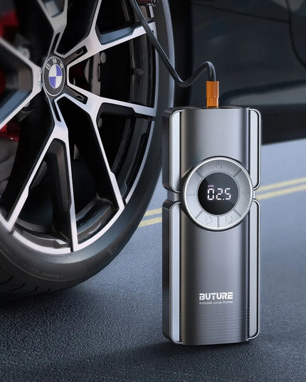 4-viename variklio užvedimo įrenginys BUTURE BETA01, „Booster“, „Jump Starter“, galios bankas, kompresorius, 2500A