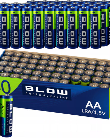 40 x Šarminės baterijos BLOW AA LR6 R6 rinkinys