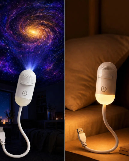 Žvaigždėto dangaus projektorius „Galaxy“ 12 viename, naktinė lempa