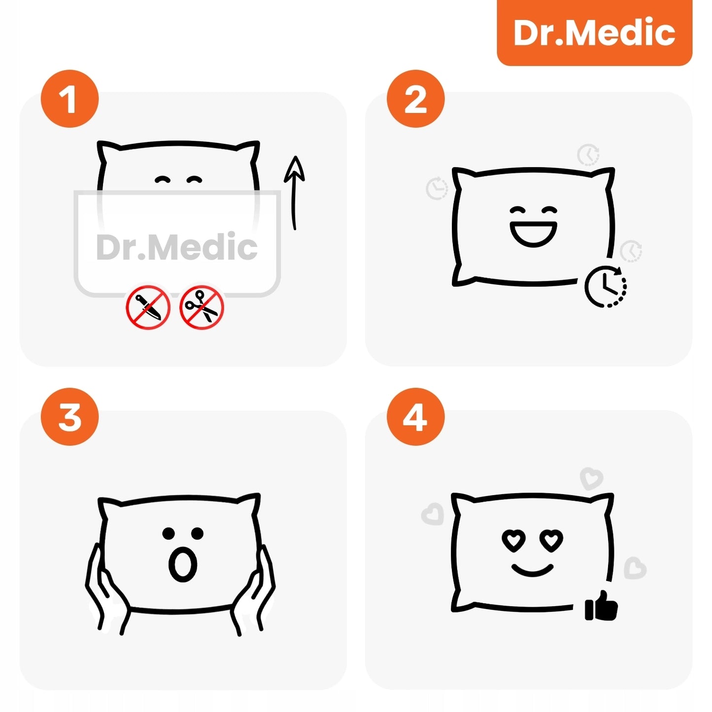 Pagalvėlė automobiliui, biurui, kaklui, galvai ant sėdynės, atlošo DR.MEDIC