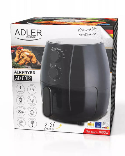 ORO FRITINĖ talpi BE RIEBALŲ 2,5L 1600W NEPRIDEGANTI