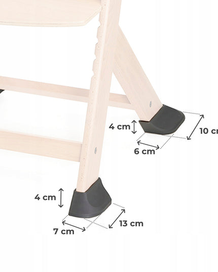 Kinderkraft Medinė vaikiška 2in1 maitinimo kėdutė ENOCK Natūralus