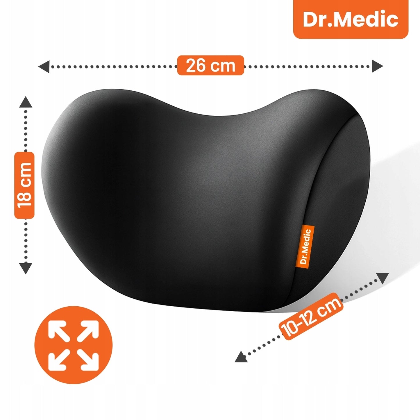 Pagalvėlė automobiliui, biurui, kaklui, galvai ant sėdynės, atlošo DR.MEDIC