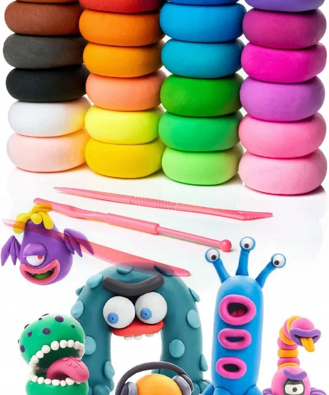 48 vnt. kūrybinio putų plastilino rinkinys EDU