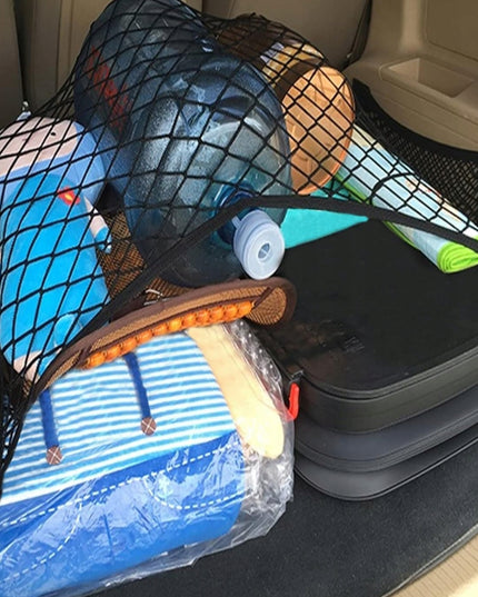 Tvirtas didelis automobilio bagažinės tinklelis tvirtinimai kabliai kilpelės 80x60 160x120