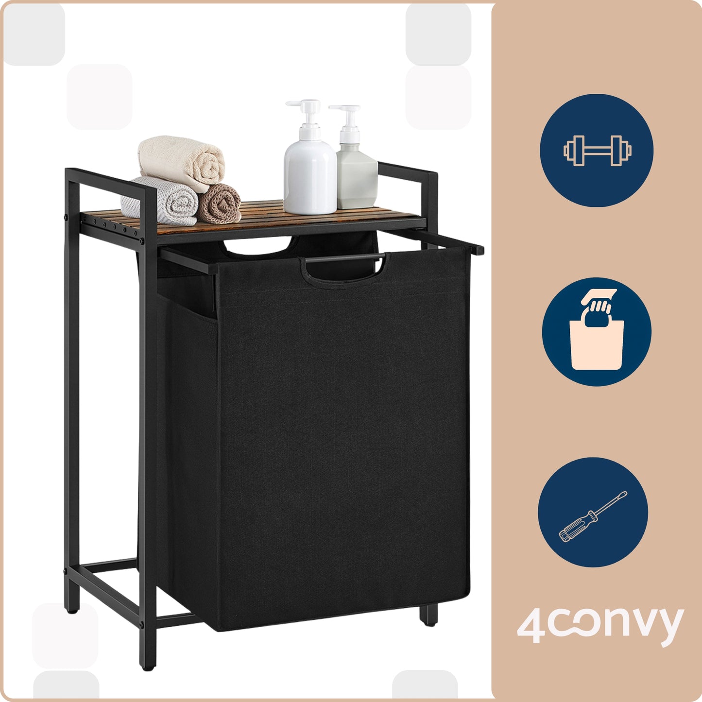 Skalbinių krepšys 65L 4CONVY