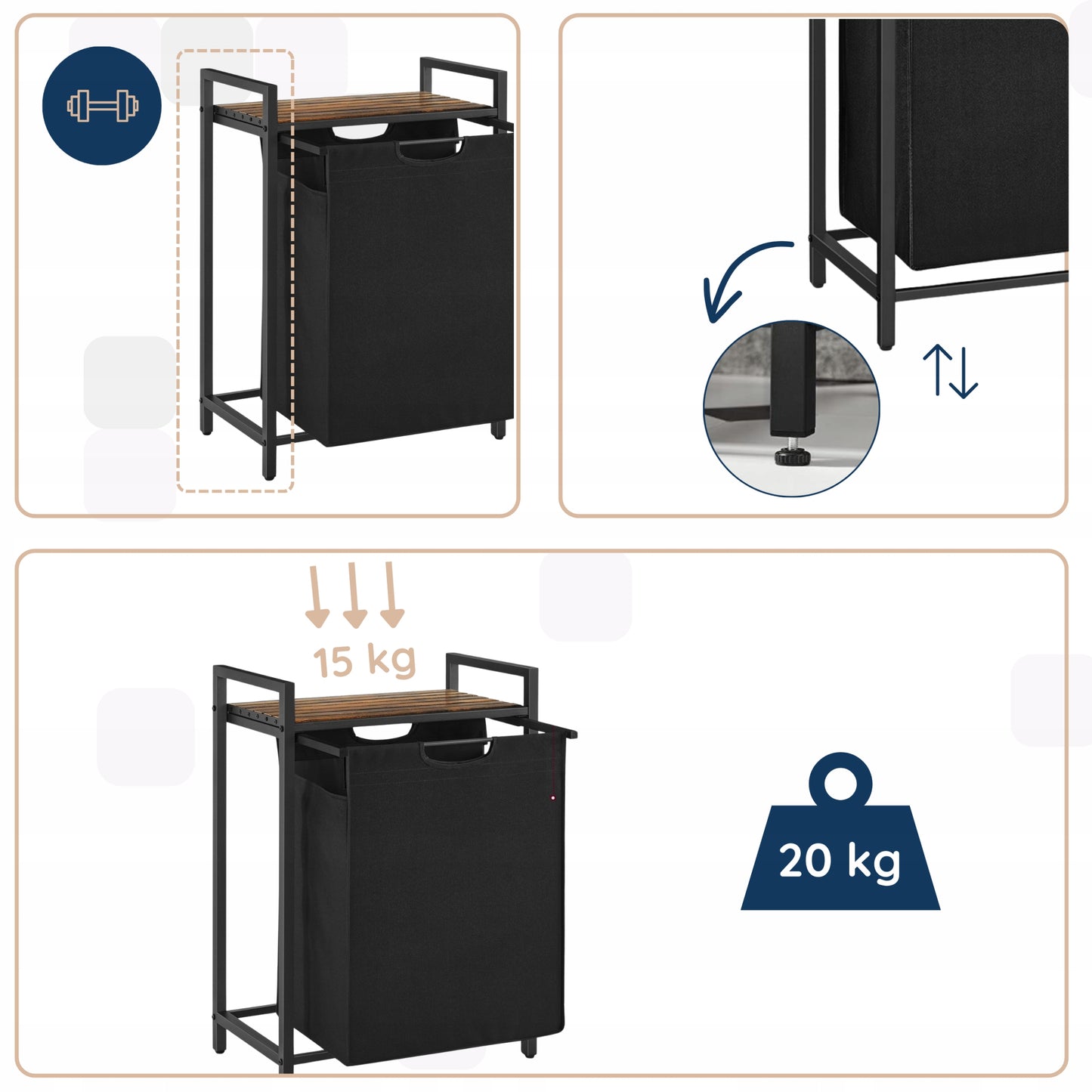 Skalbinių krepšys 65L 4CONVY
