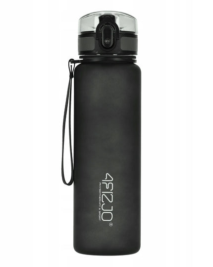 4FIZJO sportinis tritano butelis vandeniui su matavimo skale, juodas, 650 ml