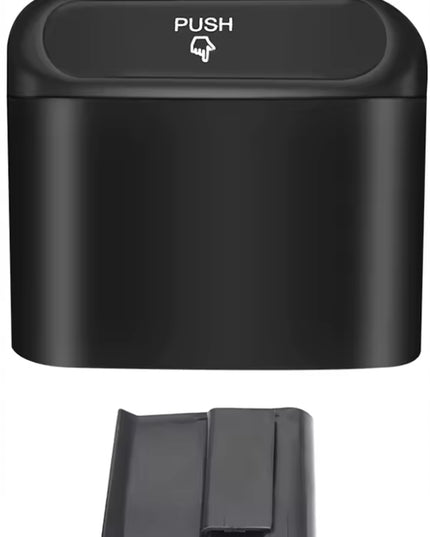 Mažas automobilinis šiukšlių kibiras ant sėdynės šono