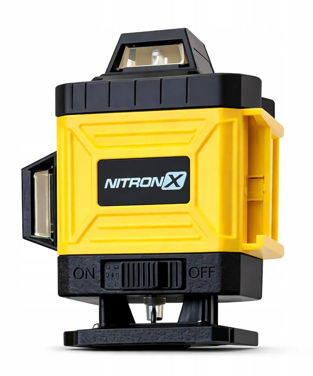 4D 360° lazerinis nivelyras, 16 linijų, kryžminis lazeris su stovu