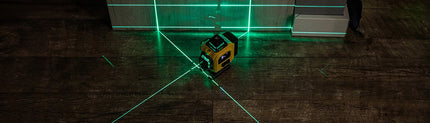 4D lazerinis nivelyras, 16 linijų 360°, kryžminis lazeris, IP54, rinkinys