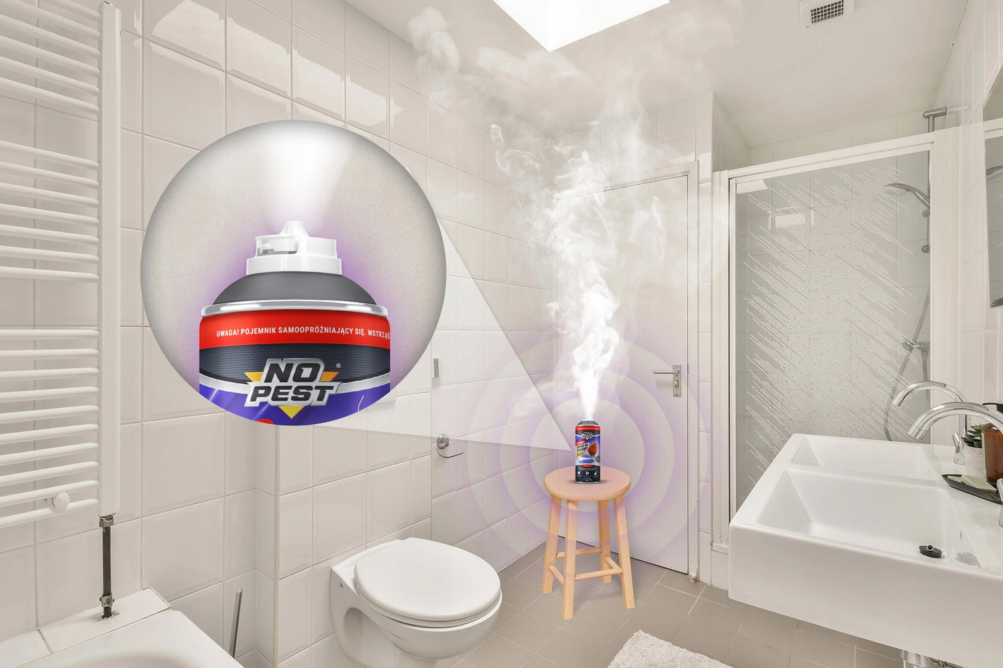 ULTRABAI STIPRUS AEROSOLINIS FOGGERIS NUO BLAKIŲ IR TARAKONŲ, 400ML, 2 VNT.