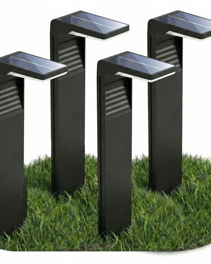 4x Masterled pastatomos LED saulės energija maitinami sodo šviestuvai, 41 cm, juodi