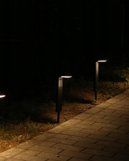 4x Masterled pastatomos LED saulės energija maitinami sodo šviestuvai, 41 cm, juodi