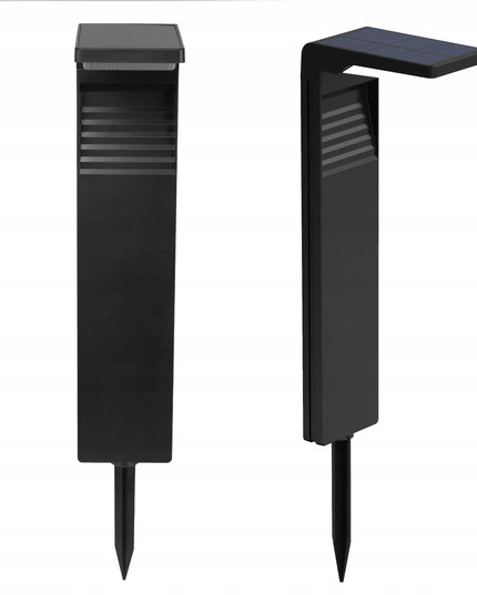 4x Masterled pastatomos LED saulės energija maitinami sodo šviestuvai, 41 cm, juodi