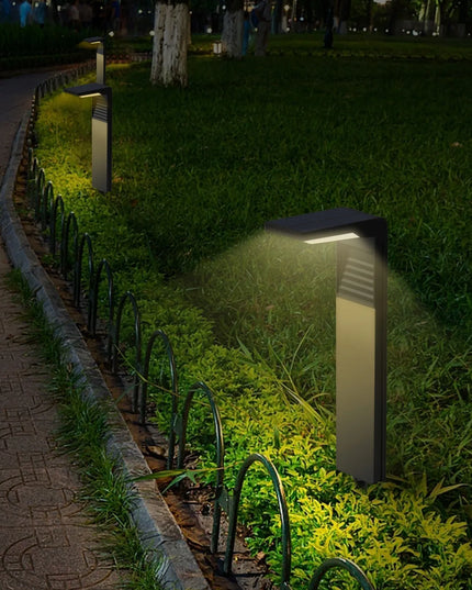 4x Masterled pastatomos LED saulės energija maitinami sodo šviestuvai, 41 cm, juodi