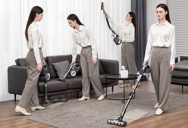 5 viename belaidis vertikalus dulkių siurblys Jimmy H8 Flex 185AW 550W LED